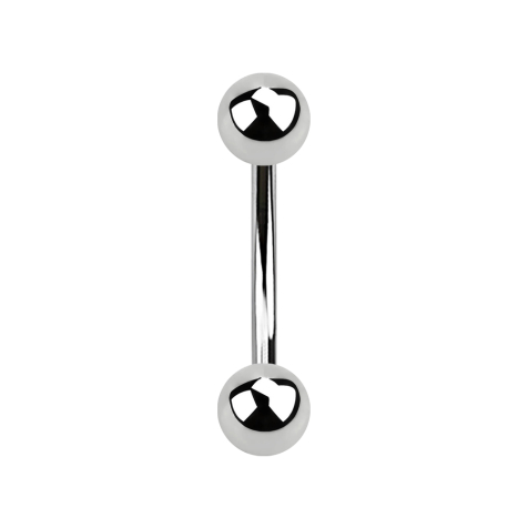 Banana silver with two balls