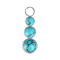 Pendentif argent trois pierres turquoises