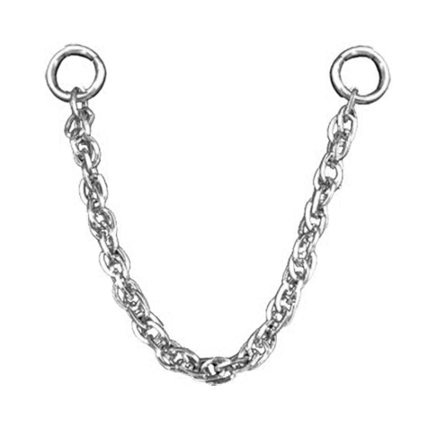 Connecting chain double silver