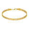 Gold-plated bracelet three individual ball chains