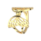 Gold-plated butterfly ring
