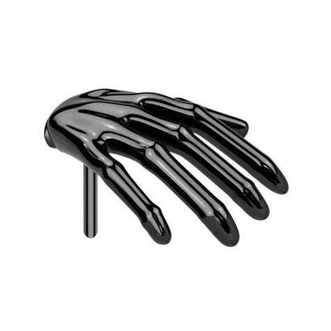 Threadless Skelett Hand schwarz