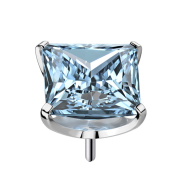 Sans filetage, argenté, serti dun cristal...