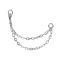 Basic silver two-chain link