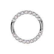 Micro bague segmentée pliable argentée,...