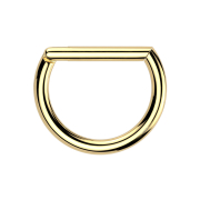 Micro segment ring, foldable, gold-plated, half ring