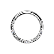 Micro bague segmentée pliable argentée,...