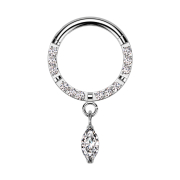 Micro bague segmentée pliable argentée,...