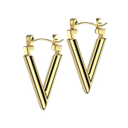 Gold-plated earring V