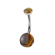 Banane filetage intérieur argent deux pierres...