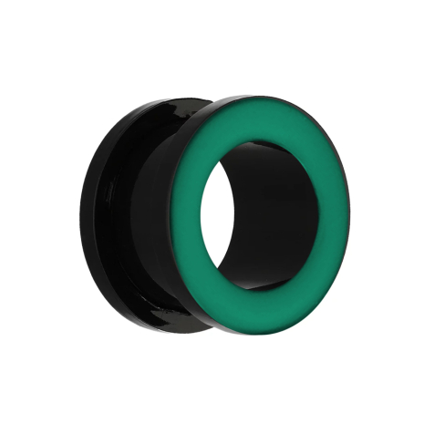 Flesh Tunnel avec bord vert