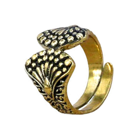 Ring vergoldet Muschel