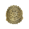 Gold-plated Mandala ring