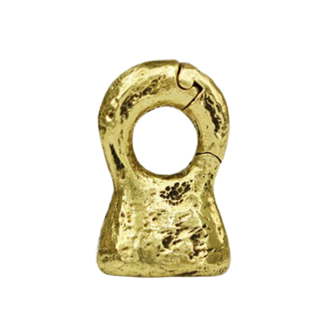 Ear weight segment ring hinged gold-plated bag