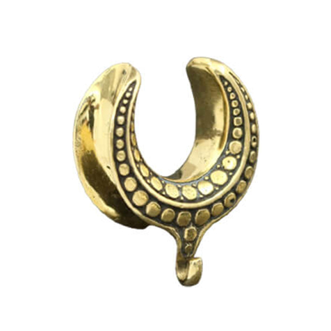 Sattel vergoldet gepunktet Ring für Anhänger