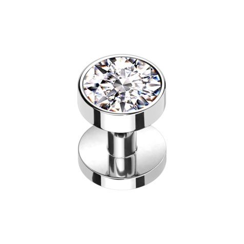 Skin Diver silver with crystal silver