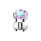 Skin Diver silver with crystal multicolor