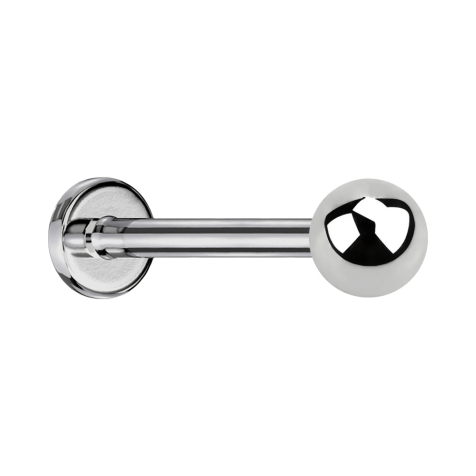 Steriles Micro Labret silber mit Kugel