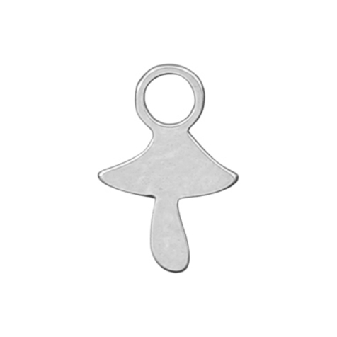 Pendant silver mushroom