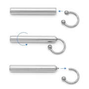 Ball holder for holding and removing