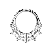 Micro bague segmentée pliable argentée...