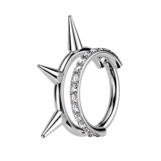 Micro Segmentring klappbar silber zwei Ringe reihe...