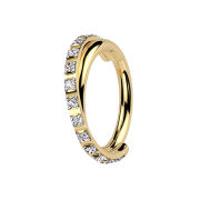 Micro bague segmentée pliable plaquée or...