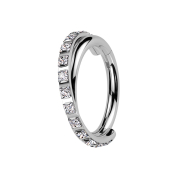 Micro bague segmentée pliable argentée...