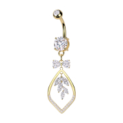 Banana gold-plated with two balls crystal silver pendant...