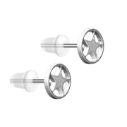 Ohrstecker silber Stern