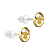 Ohrstecker vergoldet Stern