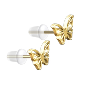 Ohrstecker vergoldet Schmetterling