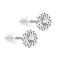 Stud earrings silver flower