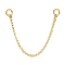Catena di collegamento Basic placcata oro fino
