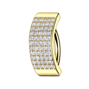 Banane pliable bouclier doré cinq rangées...