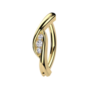 Banane pliante dorée bouclier cristal...