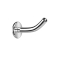 Micro labret rod banana silver with 0.8 mm internal thread