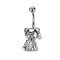 Banana silver with ball silver crystal silver and teddy bear crystal silver