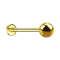 Micro labret gold-plated with ball