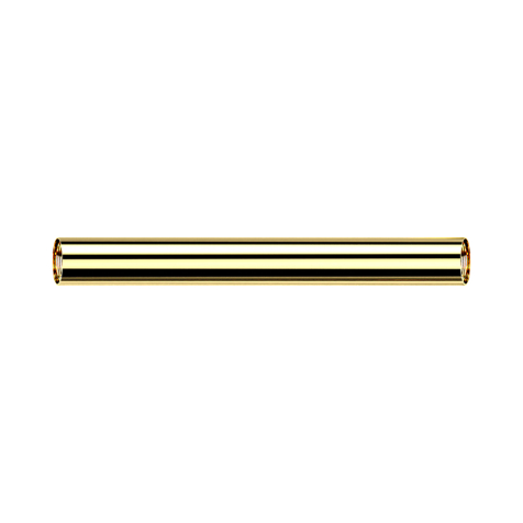 Barbell bar silver with 1.2 mm internal thread