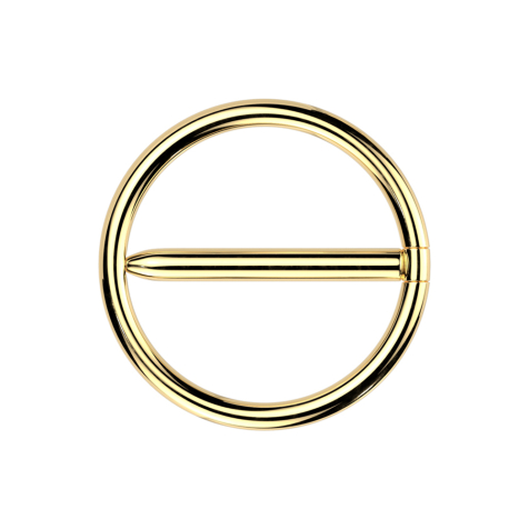 Anello segmentato pieghevole placcato oro