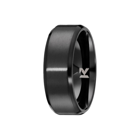 K12 - Black Steel Ring - 77