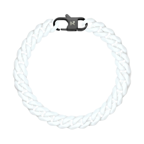 K12 - Bracelet cubain blanc - 8 mm
