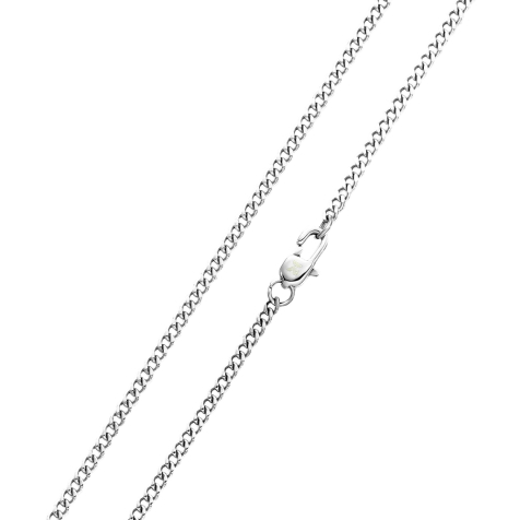 K12 - Silver Cuban Chain - 2 mm