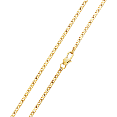 K12 - Gold Cuban Chain - 2 mm