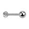 Sterile Micro Threadless Labret Silver with Ball