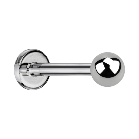 Sterile silver labret with ball