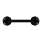 Barbell noir avec deux boules
