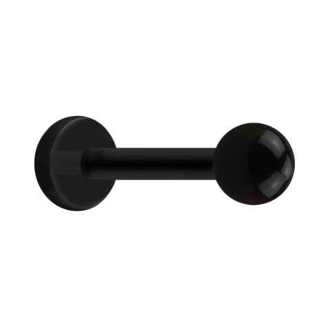 Black labret with ball