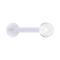Transparent micro labret with ball